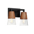 Maxim Carpenter Bath Vanity in Walnut / Black Finish Model: 21622CLWNBK
