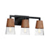 Maxim Carpenter Bath Vanity in Walnut / Black Finish Model: 21623CLWNBK