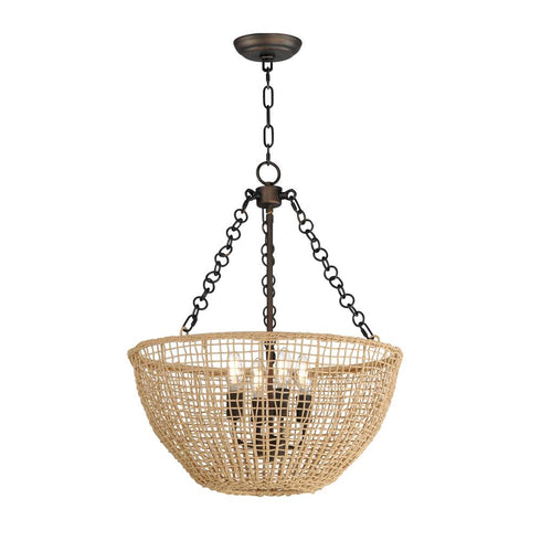 Maxim Cestino Invert Bowl Pendant in Antique Bronze Finish Model: 22473NAANB
