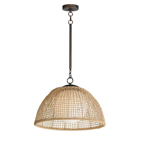 Maxim Cestino Single Pendant in Antique Bronze Finish Model: 22472NAANB