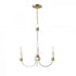 Maxim Charlton Chandelier in Weathered White/Gold Leaf Finish Model: 11373WWTGL