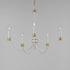 Maxim Charlton Chandelier in Weathered White/Gold Leaf Finish Model: 11375WWTGL