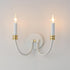 Maxim Charlton Wall Sconce in Weathered White/Gold Leaf Finish Model: 11372WWTGL