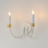 Maxim Charlton Wall Sconce in Weathered White/Gold Leaf Finish Model: 11372WWTGL