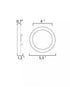 Maxim Chip Flush Mount in Satin Nickel Finish Model: 57690WTSN