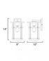 Maxim Clyde Vivex Outdoor Wall Mount in Black Finish Model: 40623CLBK