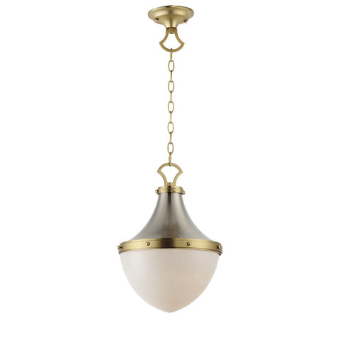 Maxim Conrad Single Pendant in Satin Nickel / Satin Brass Finish Model: 10384WTSNSBR