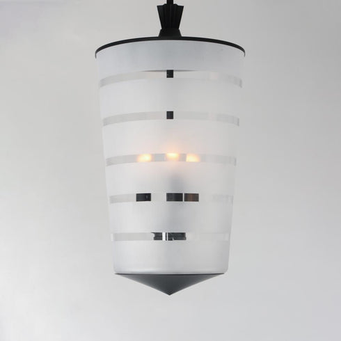 Maxim Copacabana Single Pendant in Black Finish Model: 12443CLFTBK