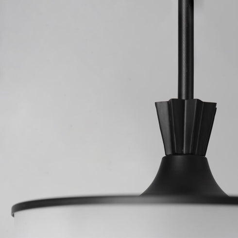 Maxim Copacabana Single Pendant in Black Finish Model: 12443CLFTBK