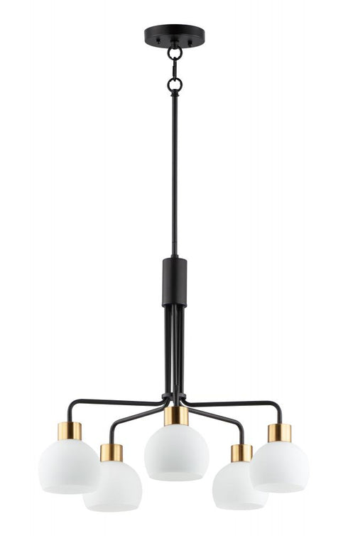 Maxim Coraline Chandelier in Bronze Satin Brass Finish Model: 11277SWBZSBR