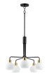 Maxim Coraline Chandelier in Bronze Satin Brass Finish Model: 11277SWBZSBR