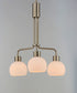 Maxim Coraline Chandelier in Satin Nickel Finish Model: 11276SWSN