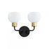 Maxim Coraline Wall Sconce in Bronze Satin Brass Finish Model: 11272SWBZSBR