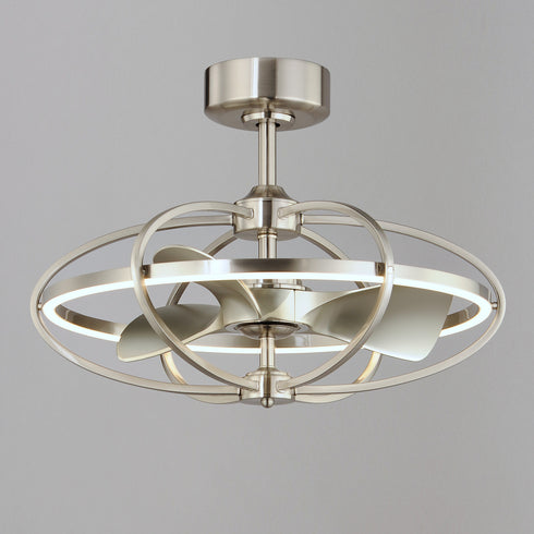 Maxim Corona Fan Fandelight in Satin Nickel Finish Model: 61002SN