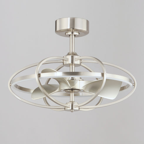 Maxim Corona Fan Fandelight in Satin Nickel Finish Model: 61002SN