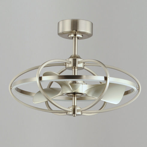 Maxim Corona Fan Fandelight in Satin Nickel Finish Model: 61002SN