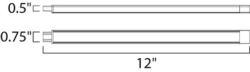 Maxim CounterMax 24V Slim Stick Under Cabinet in Brushed Aluminum Finish Model: 89801AL