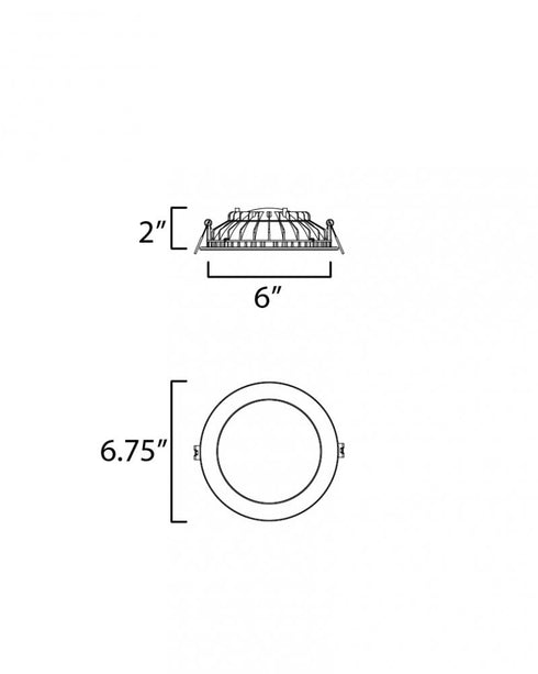 Maxim Cove Flush Mount in White Finish Model: 67796WT
