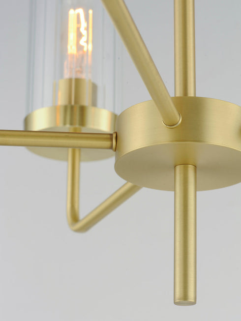 Maxim Crosby Chandelier in Satin Brass Finish Model: 11475CRSBR