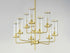Maxim Crosby Chandelier in Satin Brass Finish Model: 11479CRSBR