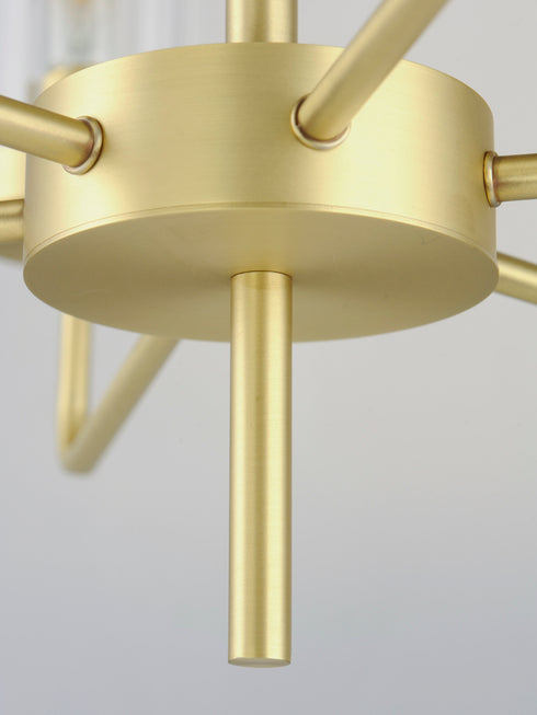 Maxim Crosby Chandelier in Satin Brass Finish Model: 11479CRSBR