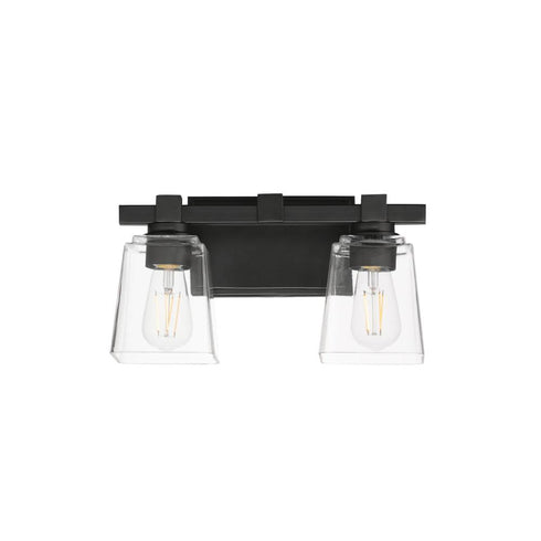 Maxim Cubos Wall Sconce in Black Finish Model: 21382CLBK