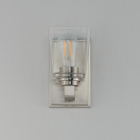 Maxim Cubos Wall Sconce in Satin Nickel Finish Model: 21381CLSN