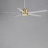 Maxim Daisy Indoor Ceiling Fan in Natural Aged Brass Finish Model: 88826WTNAB