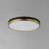 Maxim Dapper Flush Mount in Black / Antique Brass Finish Model: 59704WTBKAB