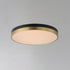 Maxim Dapper Flush Mount in Black / Antique Brass Finish Model: 59704WTBKAB