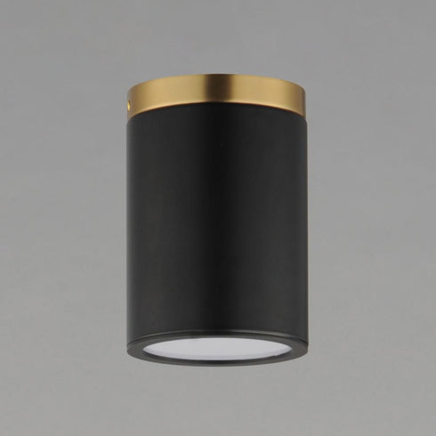 Maxim Dapper Semi Flush Mount in Black Antique Brass Finish Model: 59700WTBKAB