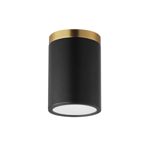 Maxim Dapper Semi Flush Mount in Black Antique Brass Finish Model: 59700WTBKAB