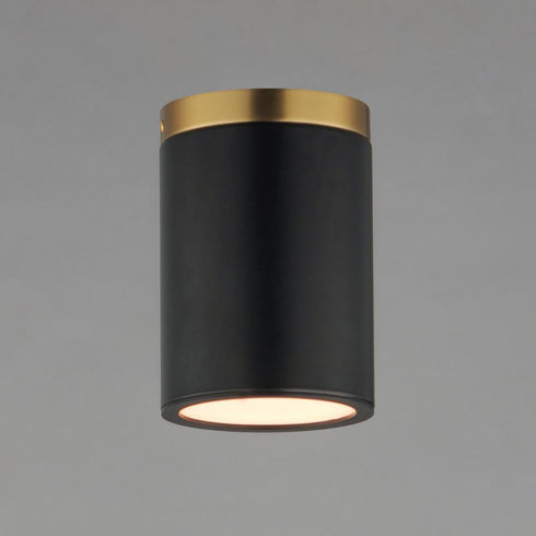 Maxim Dapper Semi Flush Mount in Black Antique Brass Finish Model: 59700WTBKAB