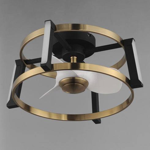 Maxim Darling Fandelight in Black / Natural Aged Brass Finish Model: 61022WTBKNAB