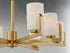 Maxim Dart Chandelier in Satin Brass Finish Model: 21288SWSBR