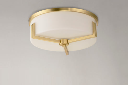 Maxim Dart Flush Mount in Satin Brass Finish Model: 21280SWSBR