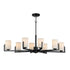 Maxim Dart Single Tier Chandelier in Black Finish Model: 21288SWBK