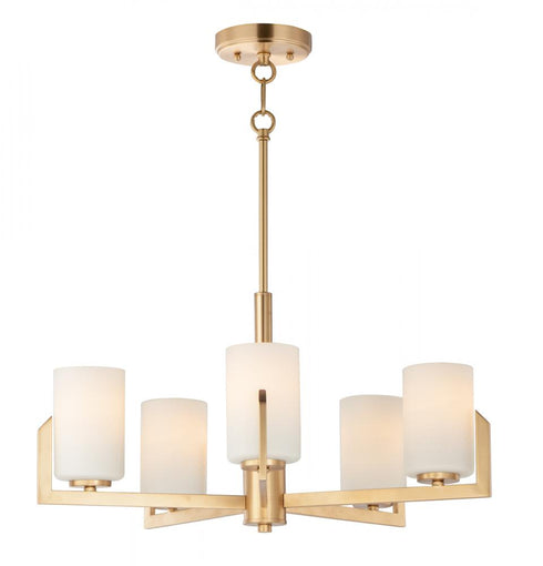 Maxim Dart Single Tier Chandelier in Satin Brass Finish Model: 21286SWSBR