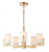 Maxim Dart Single Tier Chandelier in Satin Brass Finish Model: 21286SWSBR
