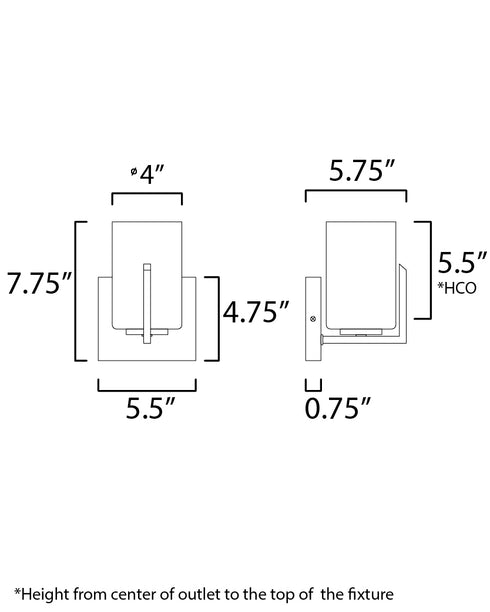 Maxim Dart Wall Sconce in Satin Brass Finish Model: 21281SWSBR