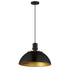 Maxim Dawn Single Pendant in Antique Brass / Black Finish Model: 12045ABBK