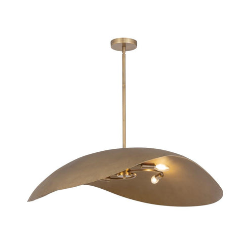 Maxim Denarii Single Pendant in Natural Gold Finish Model: 31263NG