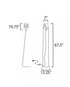 Maxim Dottie Floor Lamp in Black Finish Model: 21249WTBK