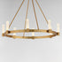 Maxim Duchess Chandelier in Natural Aged Brass Finish Model: 38446IBNAB