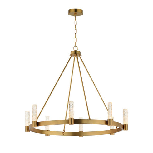 Maxim Duchess Chandelier in Natural Aged Brass Finish Model: 38446IBNAB