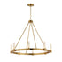 Maxim Duchess Chandelier in Natural Aged Brass Finish Model: 38446IBNAB