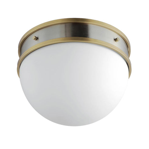 Maxim Duke Flush Mount in Black/Weathered Brass Finish Model: 12419SWBKWBR