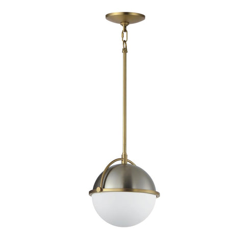 Maxim Duke Single Pendant in Black/Weathered Brass Finish Model: 12411SWBKWBR