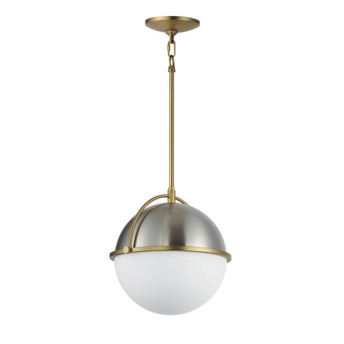Maxim Duke Single Pendant in Black/Weathered Brass Finish Model: 12412SWBKWBR