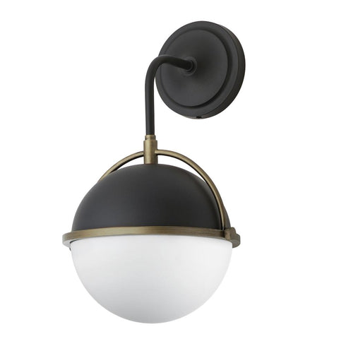 Maxim Duke Wall Sconce in Black/Weathered Brass Finish Model: 12416SWBKWBR